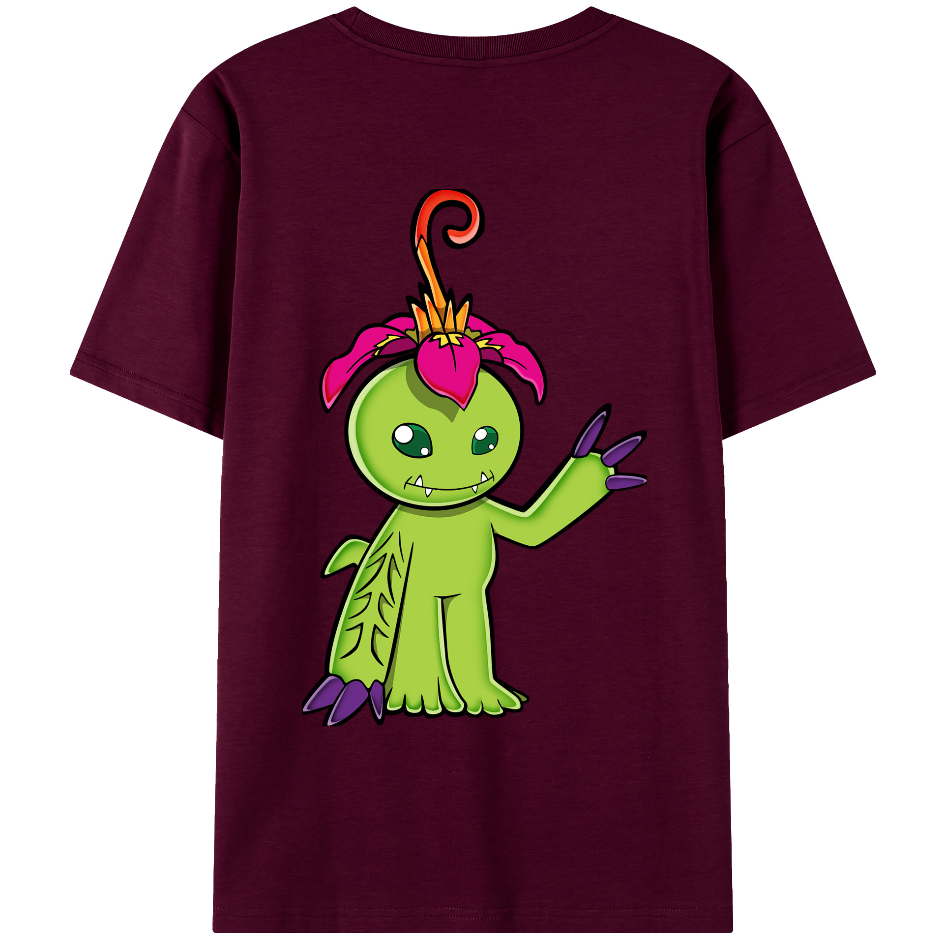 （画像用） Digimon デジタルモンスター/デジモン レディース半袖Tシャツ(バックプリント)